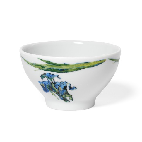 Van Gogh Porcelain bowl Irises & leaves rim, by Catchii