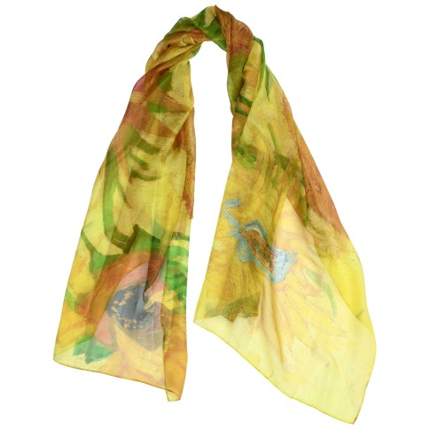Van Gogh Silk scarf Sunflowers