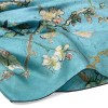 Van Gogh Luxury silk twill scarf Almond Blossom with black rim