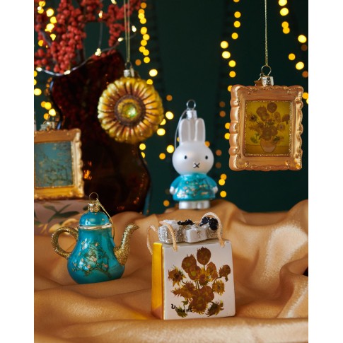 Glass ornament Miffy Almond Blossom, Vondels x Van Gogh Museum
