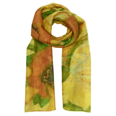 Van Gogh Silk scarf Sunflowers