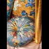 Cushion Vincent's flowers blue Ø40 cm, Beddinghouse x Van Gogh Museum