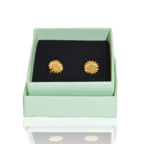 Van Gogh Gold-plated ear studs Sunflowers, by Miccy’s