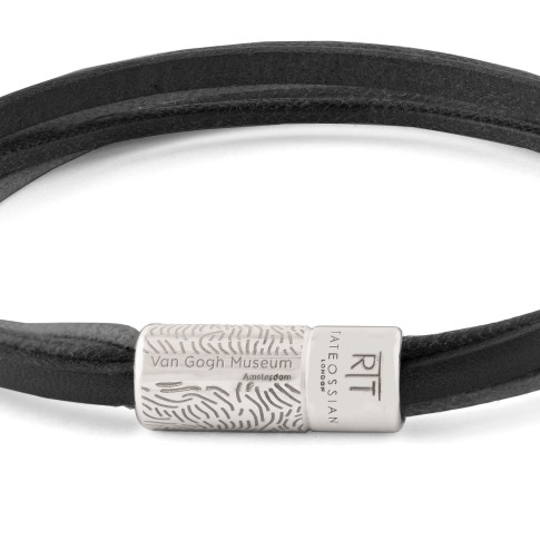 Van Gogh Tateossian® leather multi-strand bracelet black