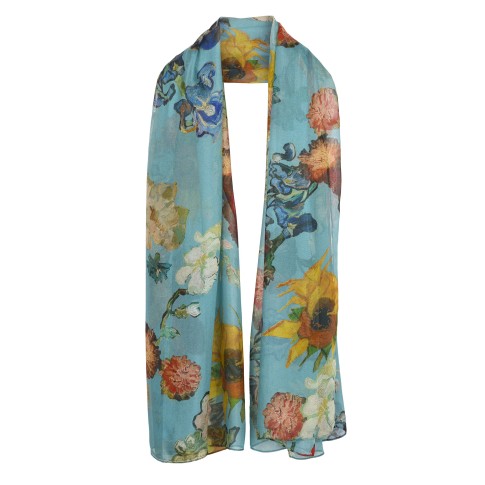 Van Gogh Silk scarf Vincent's flowers