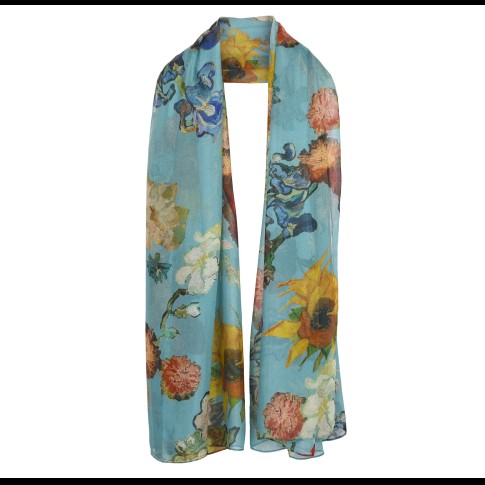 Van Gogh Silk scarf Vincent's flowers