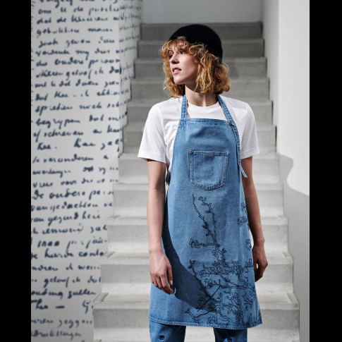 Apron Blossom Blue, MUD Jeans x Van Gogh Museum®