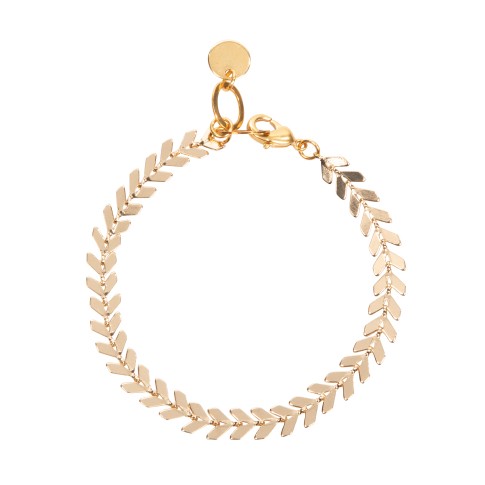 Van Gogh Gold plated bracelet with leaves, by Ellen Beekmans®