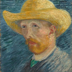Van Gogh Giclée, Self-Portrait with Straw Hat