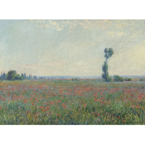 Art print Monet, Champ de coquelicots