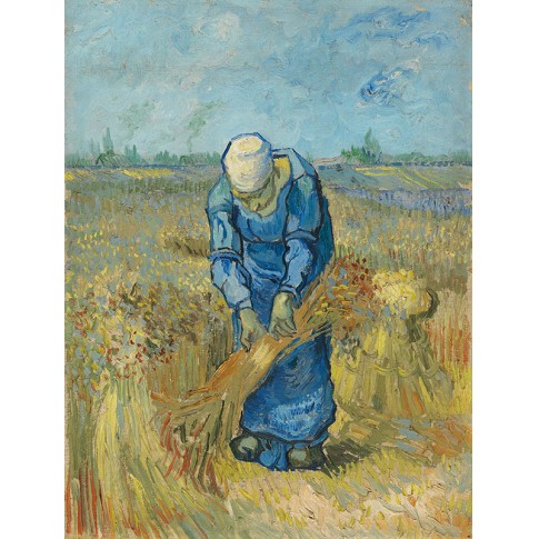 Van Gogh Giclée, Peasant Woman Binding Sheaves (after Millet)