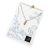 Van Gogh Gold plated necklace with leaf, by Ellen Beekmans