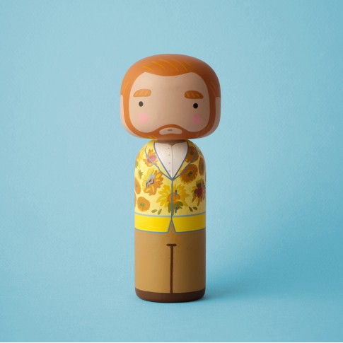 Vincent Kokeshi Doll Sunflowers – Lucie Kaas