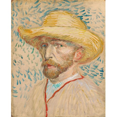 Van Gogh Giclée, Self-Portrait with Straw Hat