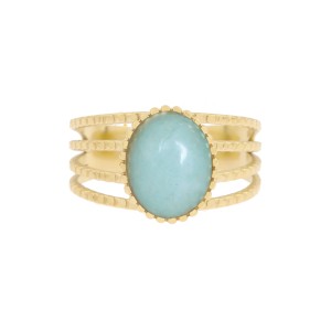 Van Gogh Gemstone ring aventurine, by Ellen Beekmans®