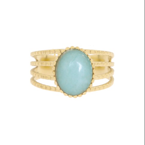 Van Gogh Gemstone ring aventurine, by Ellen Beekmans®