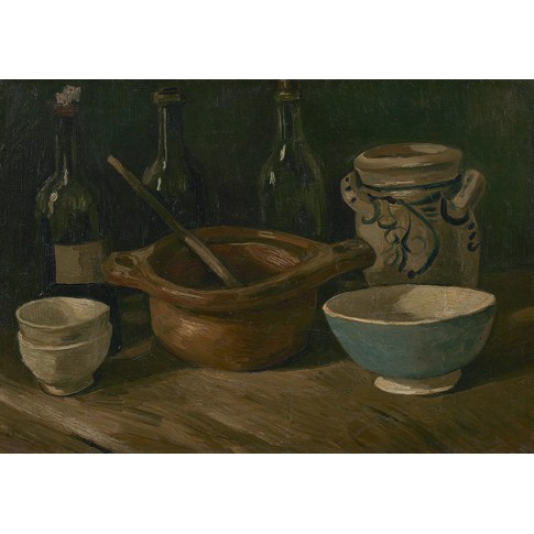 Van Gogh Giclée, Still Life with Earthenware and Bottles