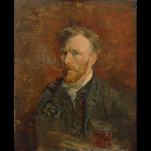 Van Gogh Giclée, Self-Portrait with Glass