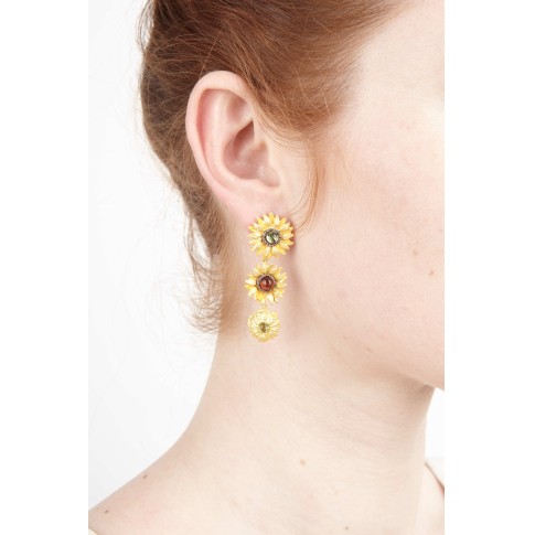 Van Gogh Michael Michaud Drop earrings Sunflowers