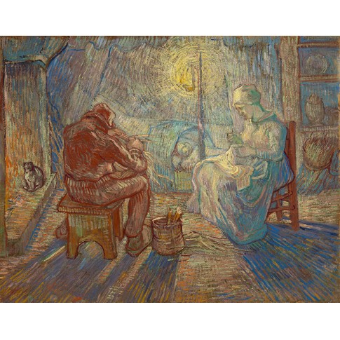 Van Gogh Giclée, Avond (naar Millet)