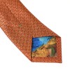 Van Gogh Silk tie Crows orange