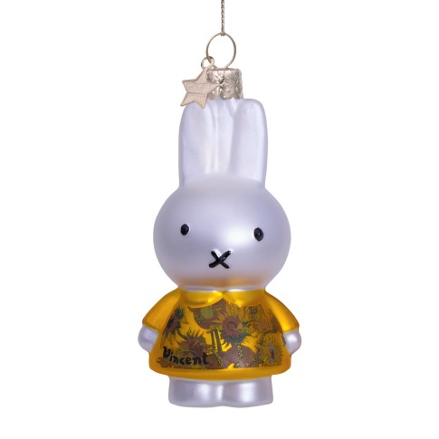 Glass ornament Miffy Sunflowers, Vondels x Van Gogh Museum