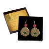 Van Gogh Yellow/Green Sunflowers Drop Earrings