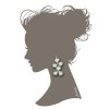 Van Gogh PatchArt earrings Almond Blossom, by Miccy’s