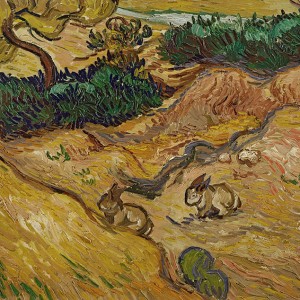 Van Gogh Giclée, Landscape with Rabbits
