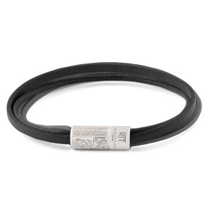 Van Gogh Tateossian® leather multi-strand bracelet black