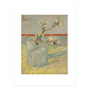 Van Gogh Art Print Sprig of Flowering Almond in a Glass