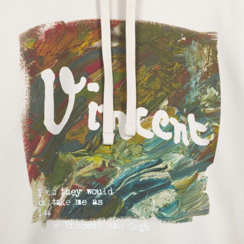 Van Gogh Hooded Sweater Brushstrokes