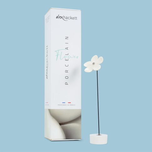 Alex Hackett porcelain flower in gift box