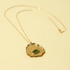 Van Gogh Gold-Plated Necklace with Yellow/Green Sunflowers