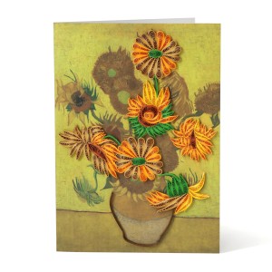 Origamo x Van Gogh Museum Filigree Greeting Card Sunflowers
