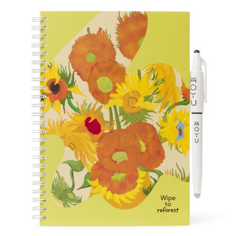 MOYU Erasable notebook A5 - Van Gogh Sunflowers