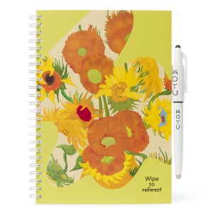 MOYU Erasable notebook A5 - Van Gogh Sunflowers