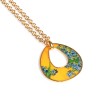 Van Gogh 22kt Goldplated pendant necklace Irises, by Erwin Pearl®