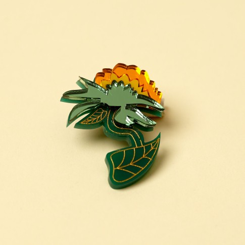 Van Gogh Sunflowers Brooch