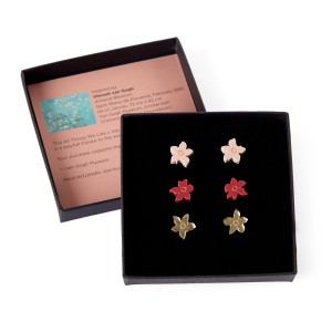 Van Gogh Almond Blossom 3-Piece Stud Earrings