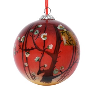 Van Gogh Glass Bauble Plum Tree