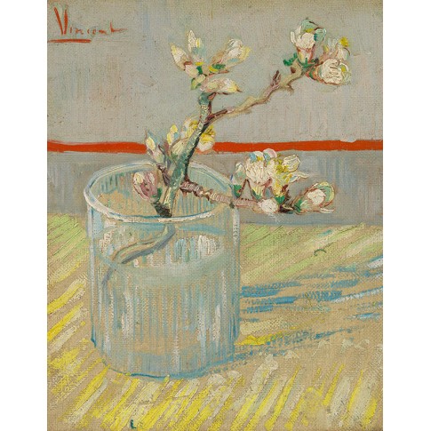 Van Gogh Giclée, Sprig of Flowering Almond in a Glass
