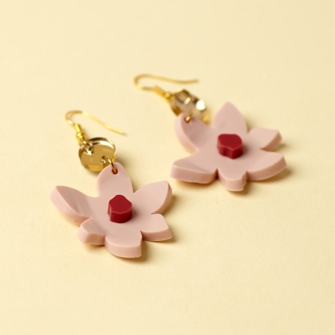 Van Gogh Pink Almond Blossom Earrings