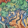 Van Gogh Luxury silk twill scarf Tree roots