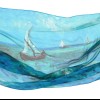 Van Gogh Silk scarf Seascape