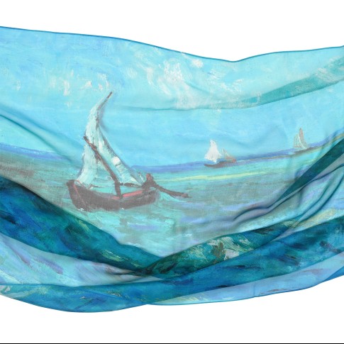 Van Gogh Silk scarf Seascape