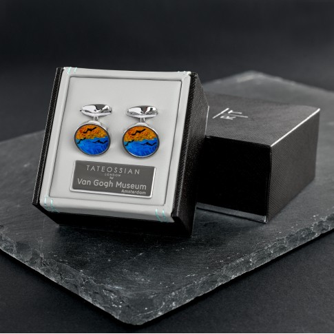 Van Gogh Tateossian cufflinks round Crows