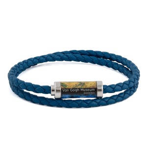 Van Gogh Tateossian® leather braided bracelet blue