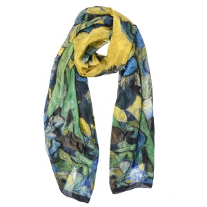 Van Gogh Large silk scarf Irises