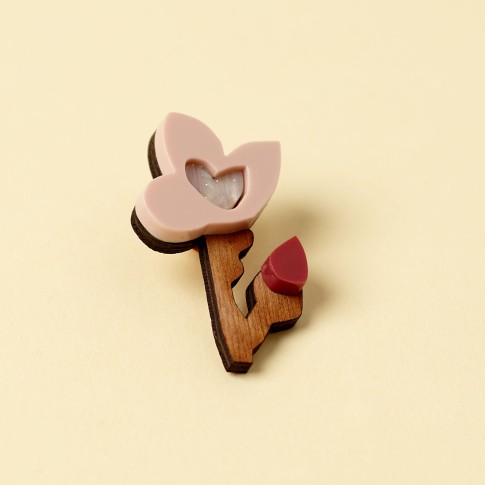 Van Gogh Almond Blossom Twig Brooch
